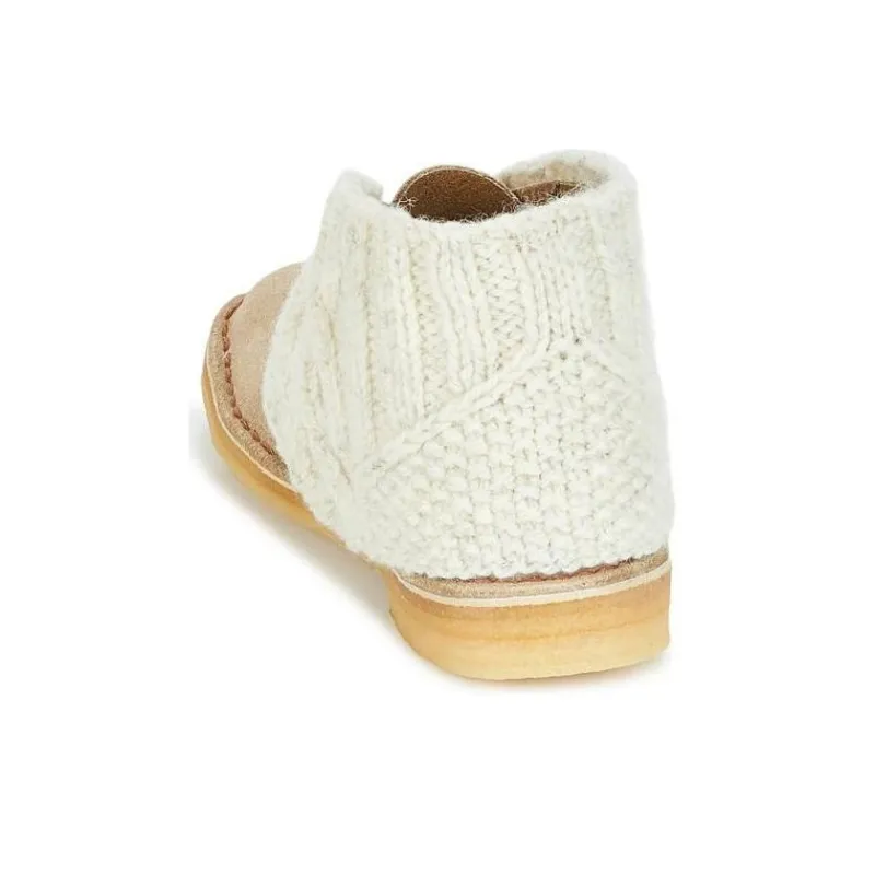 Clarks Ankle Boots Women's Ecru-5