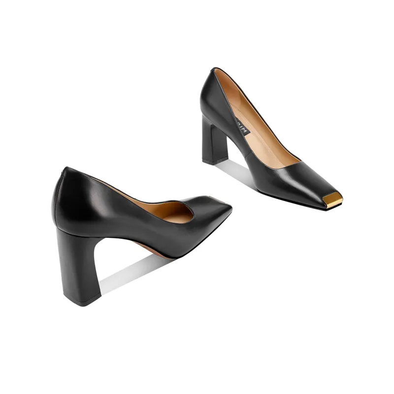 Shesrim Chunky Heel High Heels Women's-2
