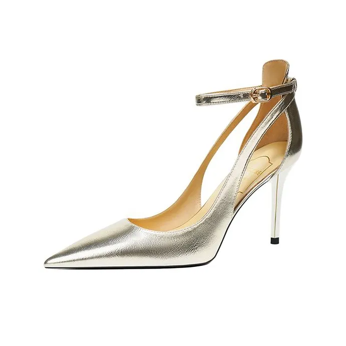 Zubumei Slim Heel High Heels 8cm Women's-5