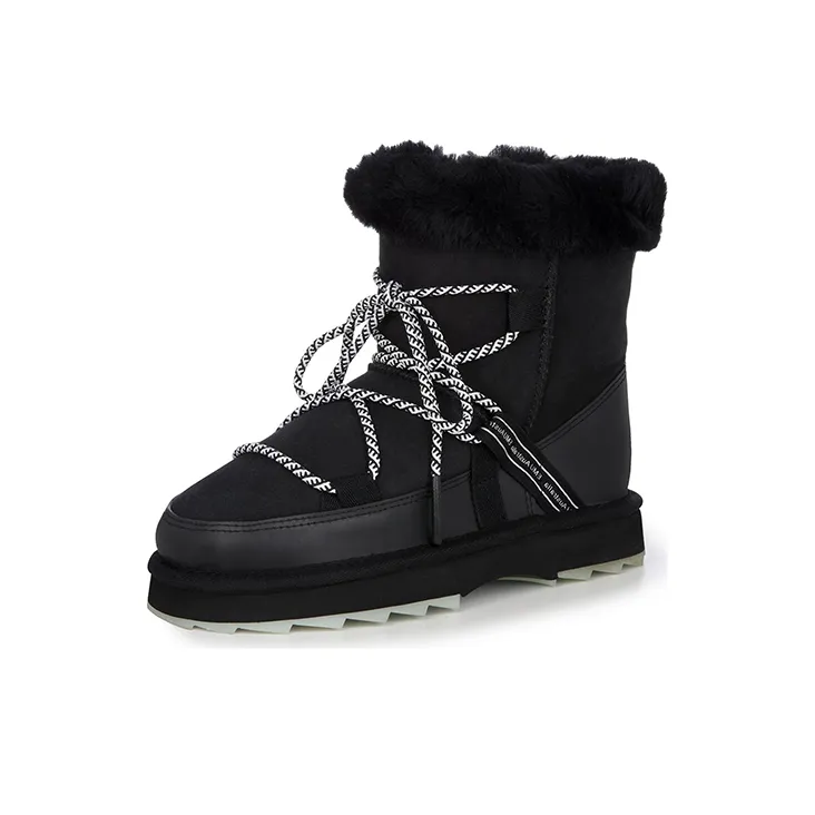 EMU Australia Short Snow Boots Women's Pitch Black-0