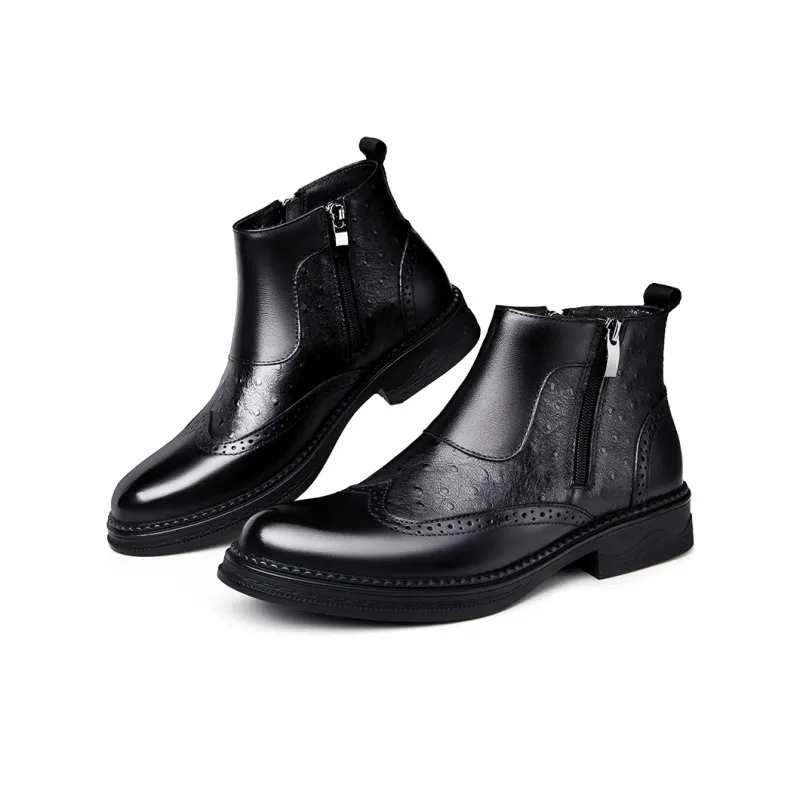 Bull Thunder Ankle Boots Men's Black-7