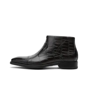 CROWN Chelsea Boots Men's Dark Brown One Yard Larger