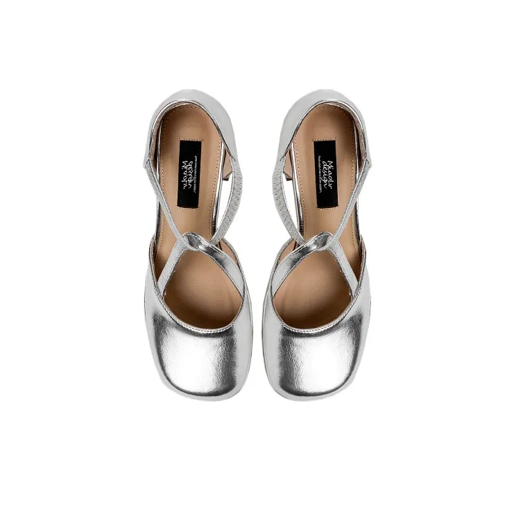 Wonderful Couple Chunky Heel High Heels 6cm Women's-2