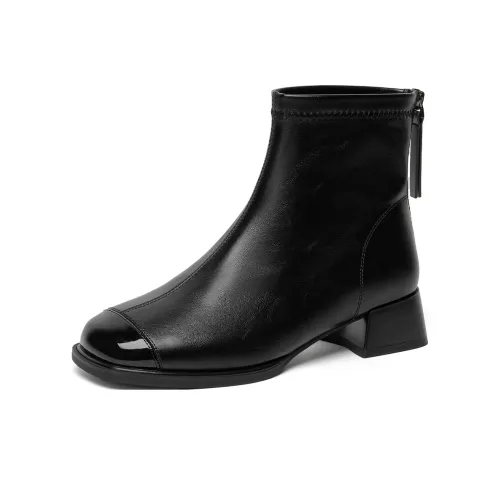 GEMEIQ Ankle boots Mens Women's Black/Brown