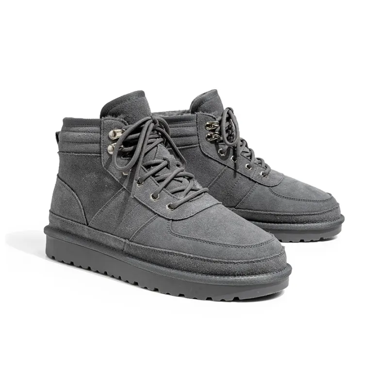 WEISHIBANGWEI Warm Slip-Resistant Short Snow Boots Men's-14