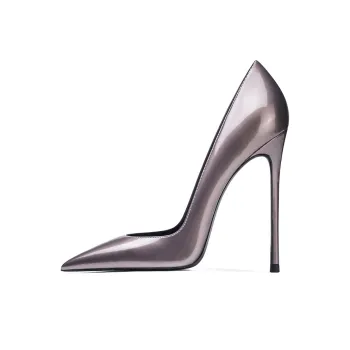 Ganxiaojie Slim Heel High Heels Women's Gray