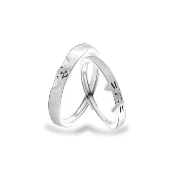 MAGICPOLE 999 Fine Silver Rings Unisex Silver