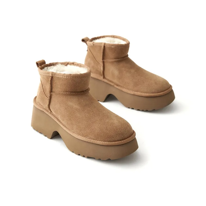 Marie Claire Warm Cushioning Slip Resistant Height Increasing Short Snow Boots Women's-1