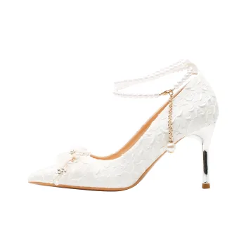 TADSW Slim Heel High Heels Women's White