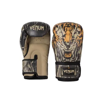 VENUM Boxing Gloves PU Leather Unisex Black/Fluorescent Orange