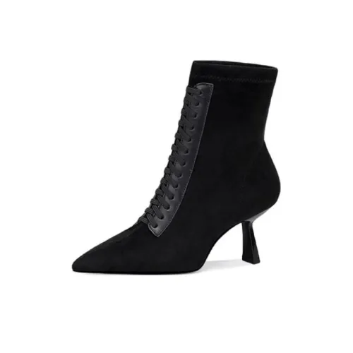 JESSICA SOPHIA Sock Boots Ankle Boots 6.5cm Women's