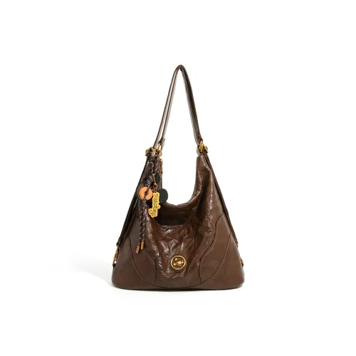 Disney Mickey Series PU Tote messenger, Shoulder Bag Medium Size Women's Coffee
