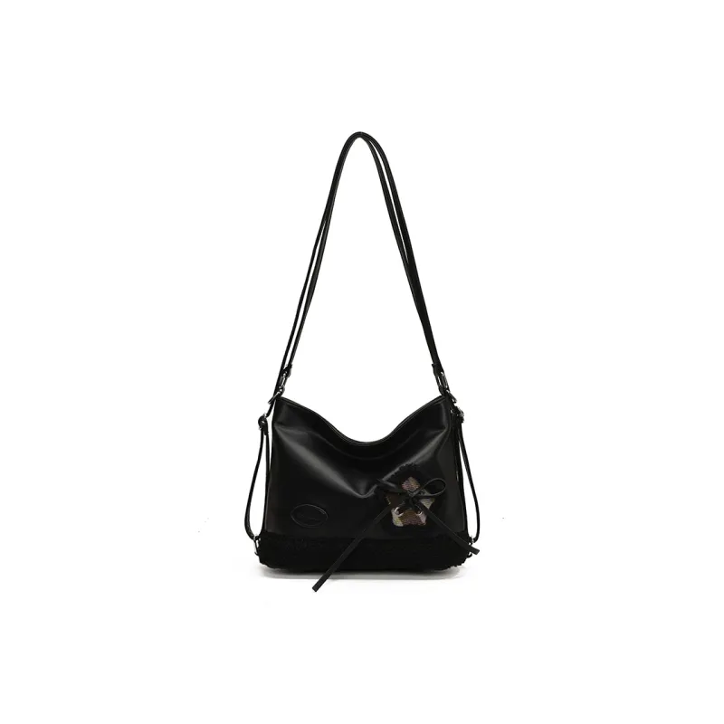 LUVISTRUE PU Student Tote Crossbody Bag Backpack Women's Brown/Pink/Black-13