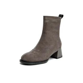 AOKANG Ankle Boots Women's Gray