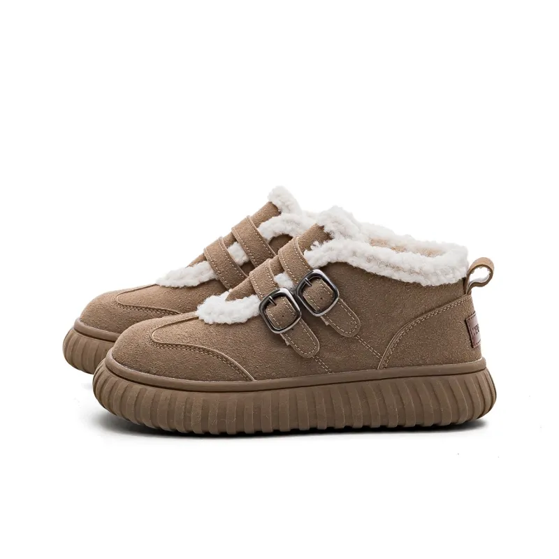 Warrior Wear Resistant Coverage Warm Short Snow Boots Women's Brown-2