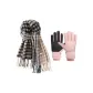 Scarf+Pink Windproof Thermal Glove