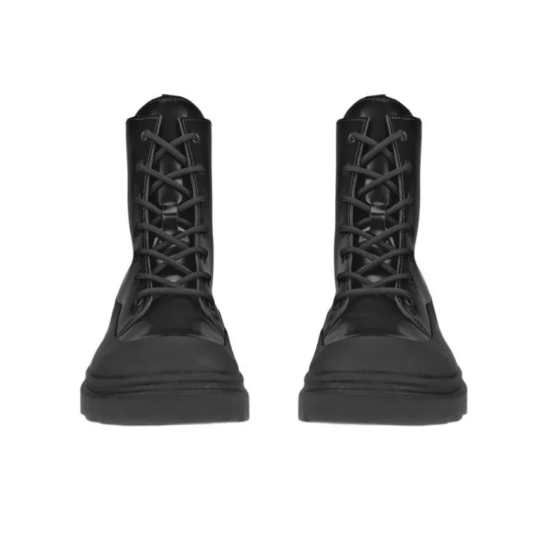Natacha Ramsay Levi x Ecco Grainer Short Martin Boot Women's Black-3