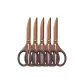 [5-Piece]Curved Titanium Coated Scissors/Easy to Use/Rust and Sticky Resistant