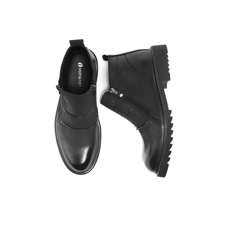 HANG TEN Ankle Boots Men Sub Chan Black/Cambridge Brown-4