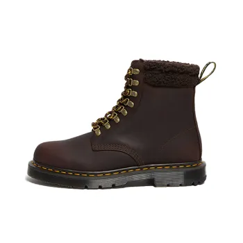 Dr.Martens 1460 Wintergrip Fleece Leather Boots 'Cocoa Dark Brown'