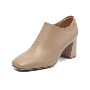 PT'SON Ankle Boots Women's Apricot/Black