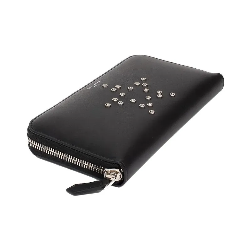 GIVENCHY Cow Leather Clutch Wallet Card Holder Unisex Black-2