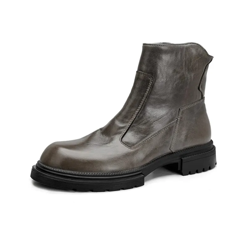 Voguhomme Ankle Boots Men Black/Gray-2
