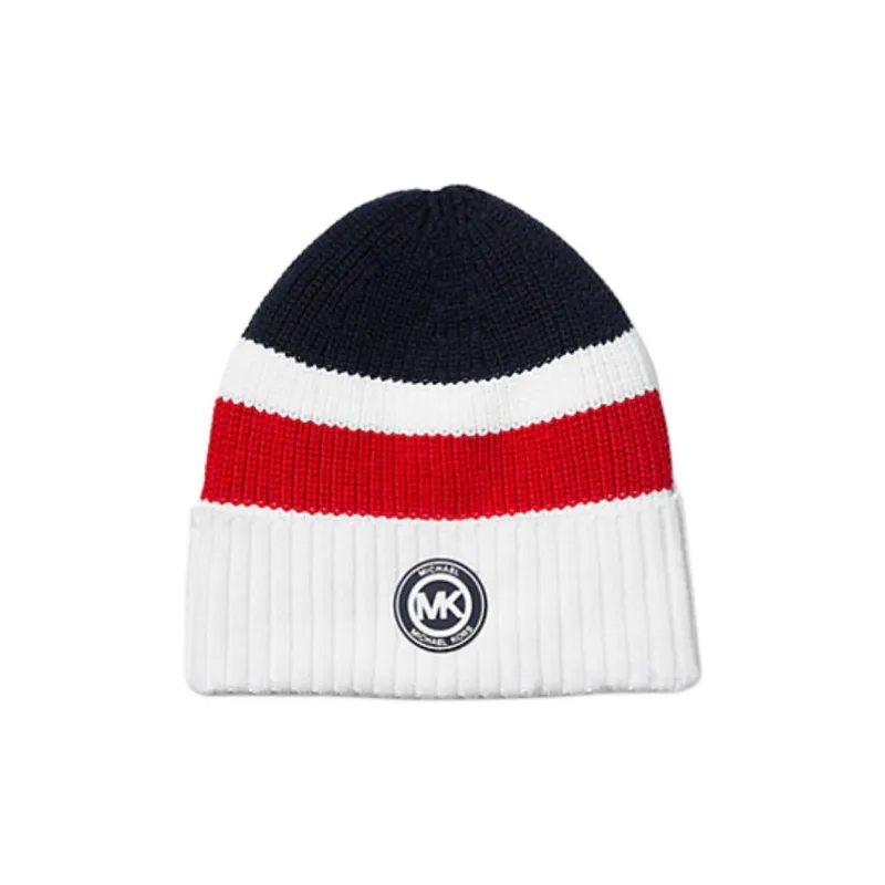 MICHAEL KORS Color-Block Knit Beanie Hat-0
