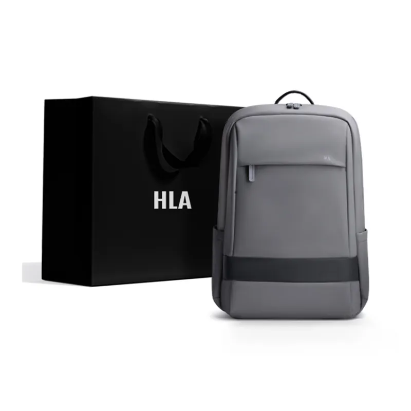 HLA Polyester Backpack Backpack Backpack Unisex Gray/Green/Black/Khaki-16