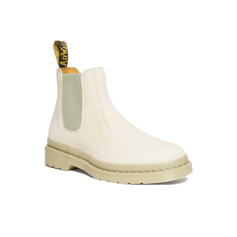 Dr. Martens 2976 Mono Milled Nubuck Leather Chelsea Boots 'Parchment Beige'-1