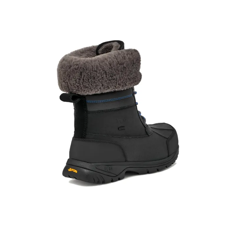 UGG Short Mid-Calf Outdoor Boots Men's Black-3