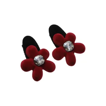 CHIMERA Flock Hair Clip With Side Clip Hair Accessory Women's