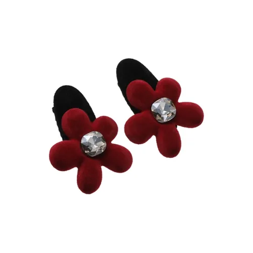 CHIMERA Flock Hair Clip With Side Clip Hair Accessory Women's