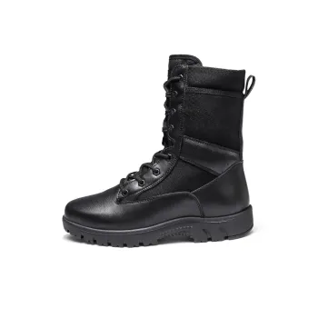 Strongman 3515 Men's Boots Combat Boots Winter Warm Wool Boots Anti-Slip And Wear-Resistant Northeast Snow Boots Black