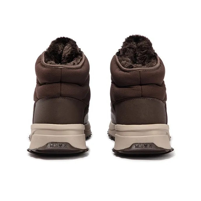 361° Fleece Snow Warm Wear-Resistant Slip-Resistant Short Snow Boots Men's Earth Brown-3