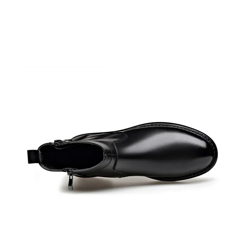 XIAOTOULANG Ankle Boots Men's Black-2