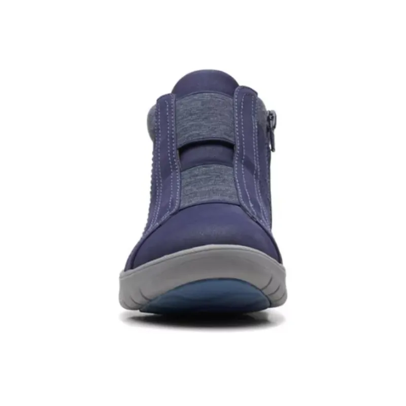 Clarks Adella Bend Ankle Boots Women's Marine Blue-4