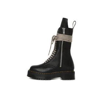 Dr.Martens X Rick Owens 1918 Leather Lace Up Platform Boots 'Black'