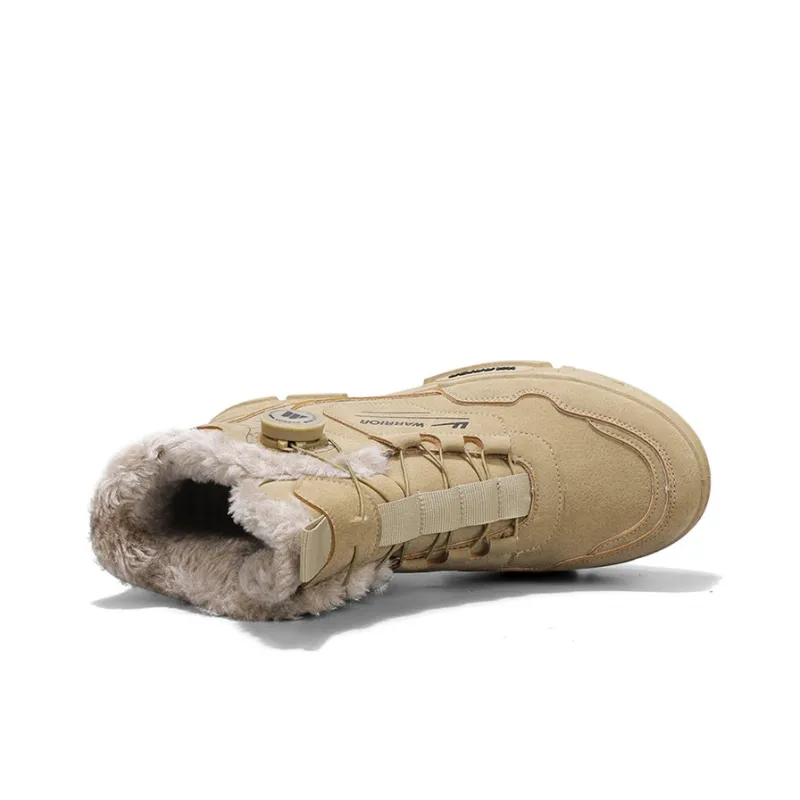 Warrior Warm Cushioning Crew Snow Boots Men's Khaki-4