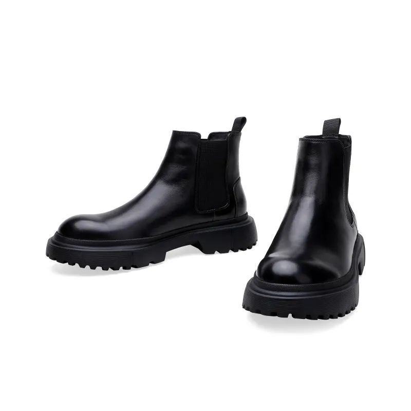 ELLE HOMME Chelsea Boots Men's Black-2
