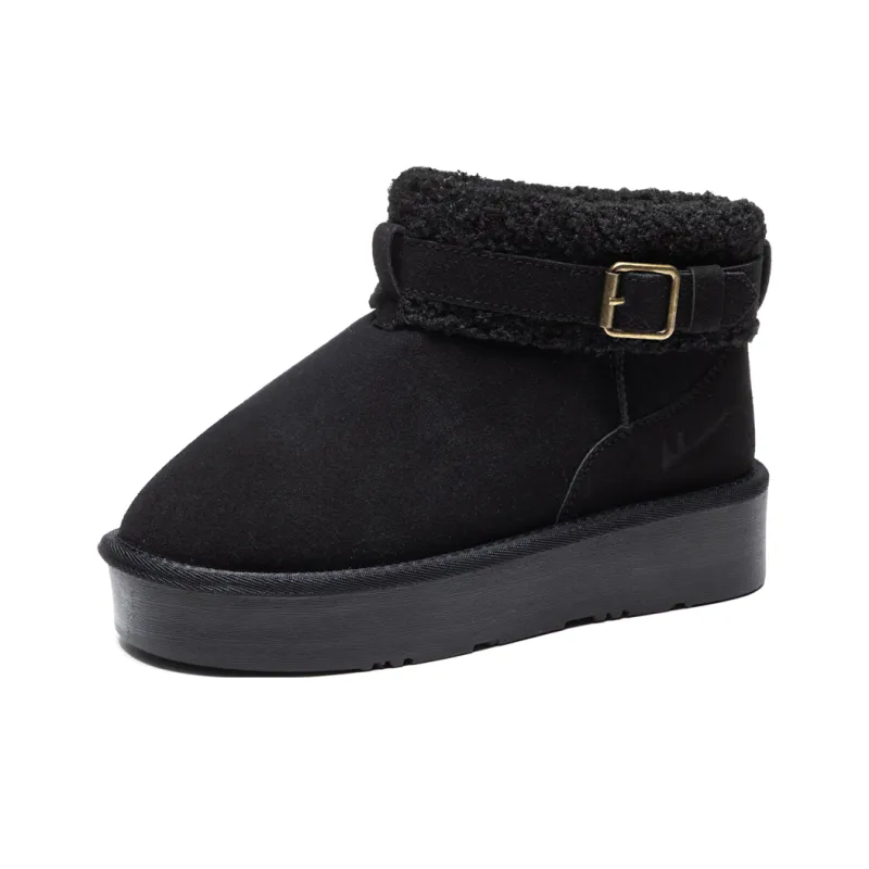 Warrior Cotton Boots Water-Resistant Wear-Resistant Slip-Resistant And Coverage Snow Boots Women's-29