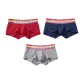 Red+Dark Blue+Light Heather Gray
