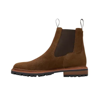 Clarks Short Chelsea Boots Men's Brown