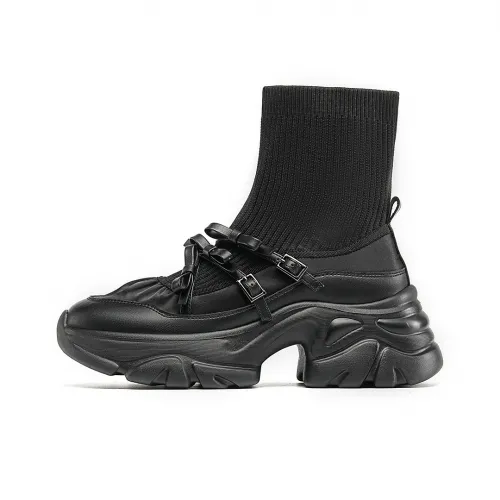 EBLAN Ankle boots Jeans Women's Black