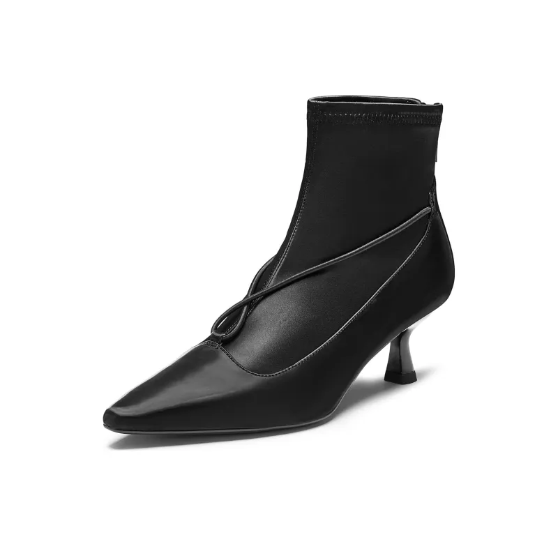 Joypeace Ankle Boots High Heel Women's-7