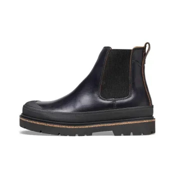 Birkenstock Prescott Slip On Women's Waxy Leather Narrow Fit 'Black' Women's