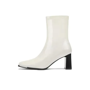 DAPHNE Ankle Boots Women's White/Black