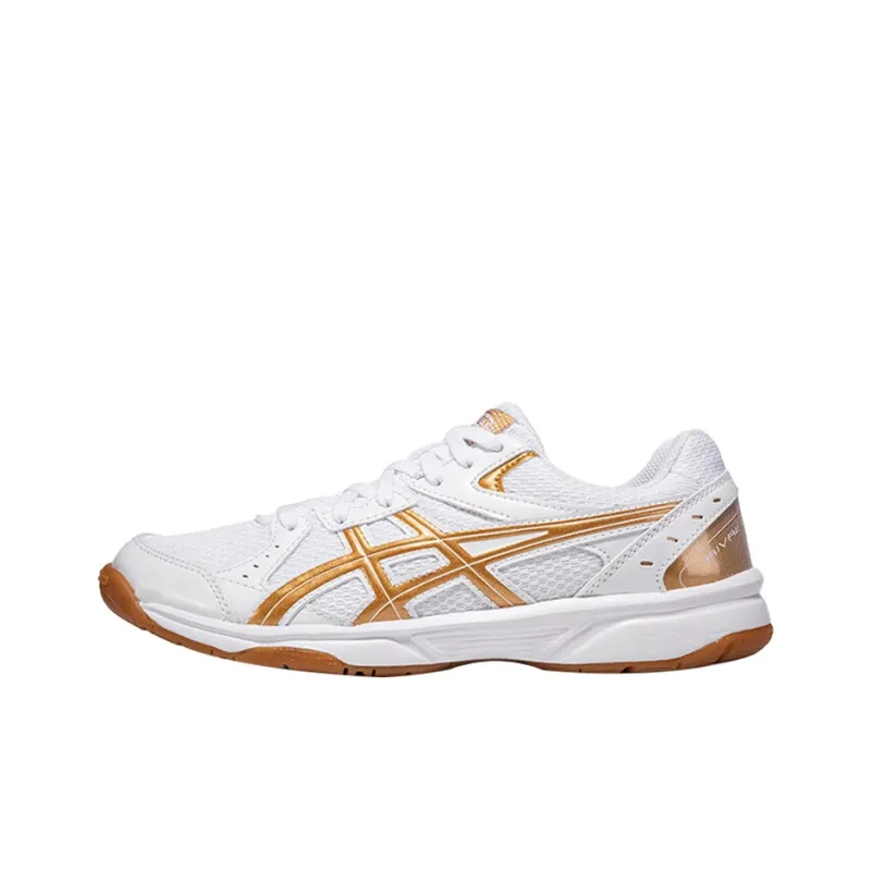 Asics River CS Wear resistant And Lightweight Low Top Badminton Shoes Unisex White-0