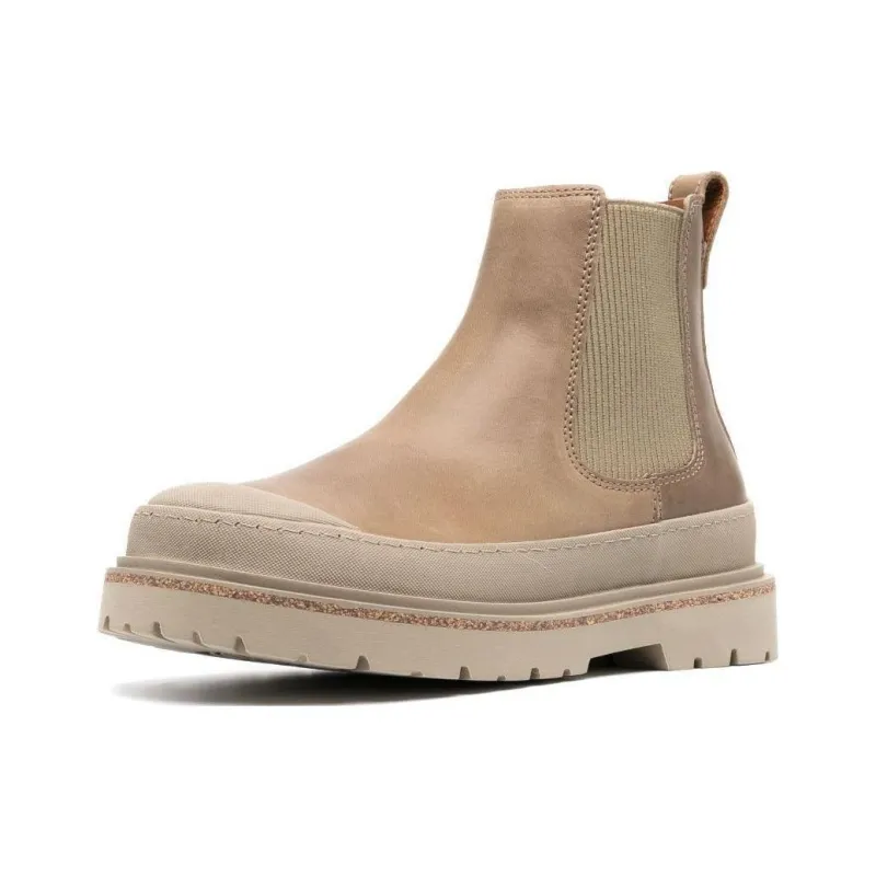 Birkenstock Prescott Short Chelsea Boots 5cm Unisex Taupe-1