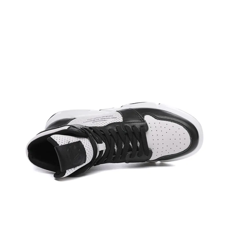 Babinda Short Martin Boot 4cm Men's Black White-5